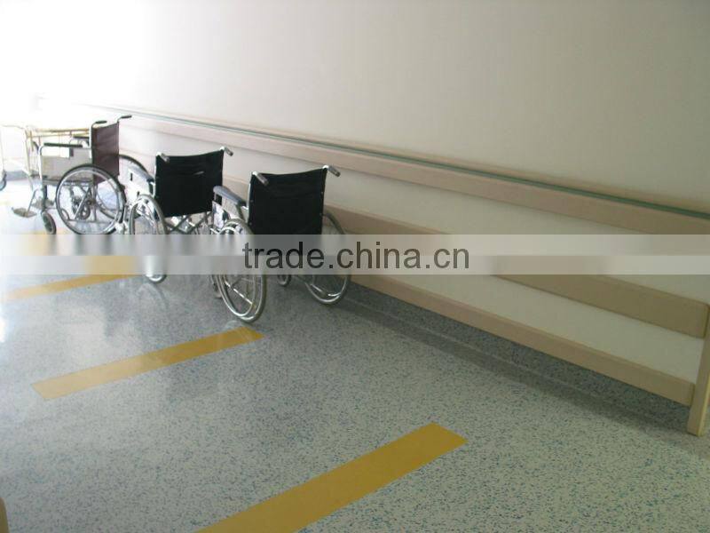 vinyl wall guard for hospital wall protection