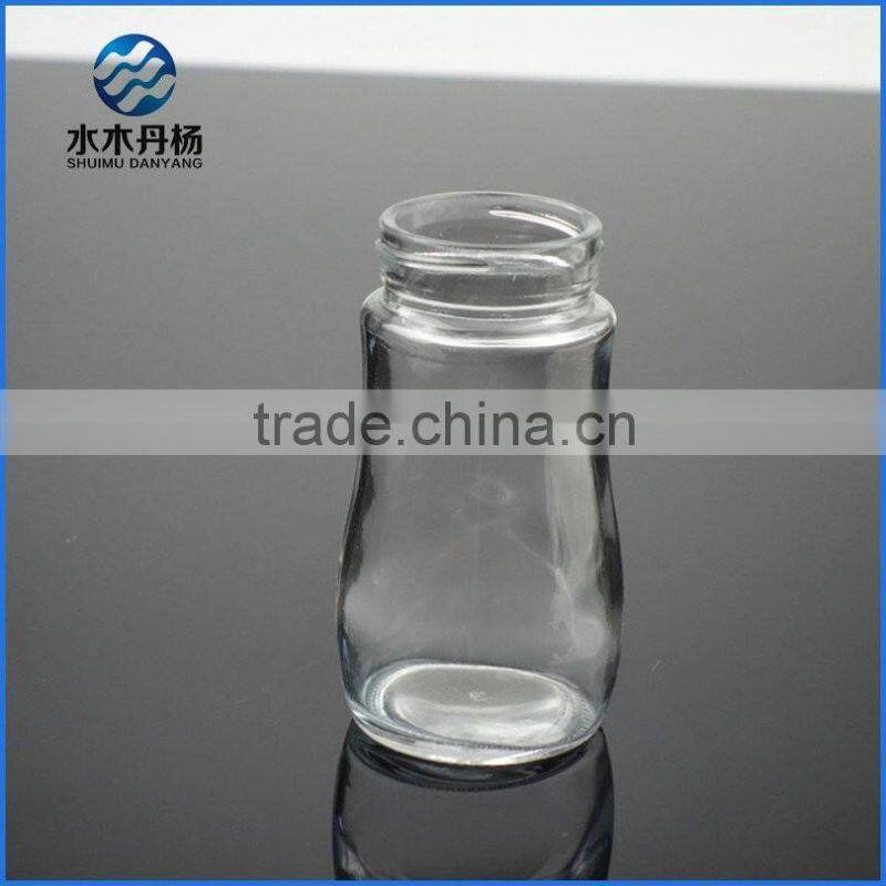 Glass spice shaker bottle glass spice bottles Glass bottles for pepper/spice with screw caps