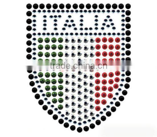 factory direct iron on rhinestone hot fix motif appliques iron on rhinestone transfers