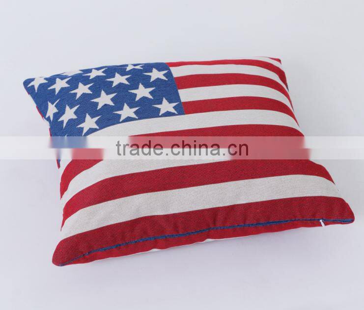 American Flag Polyester Fiber Cushion