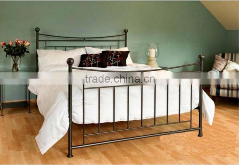 Contracted European style cheap unfold iron beddesigner stainless steel bed