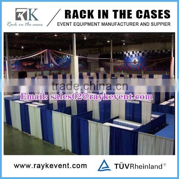 Stage decoration exhibition booth pipe drape curtains