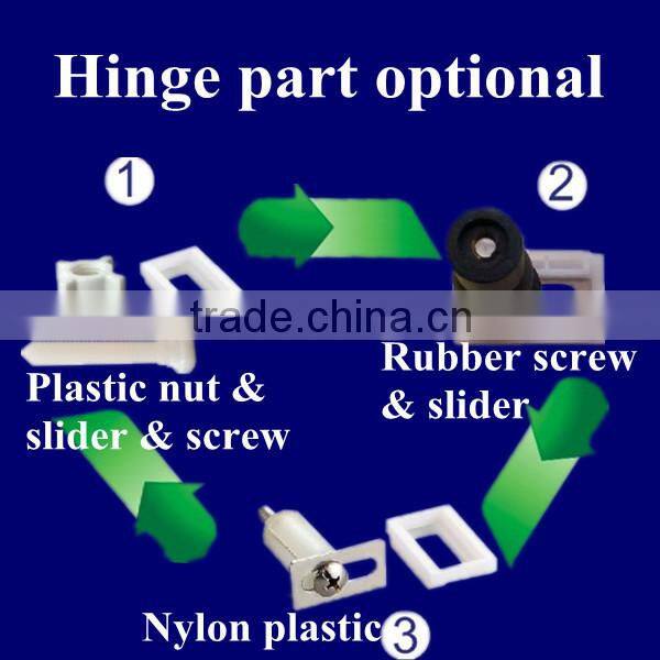 wall mounted soft close plastic U shape toilet seat 1046