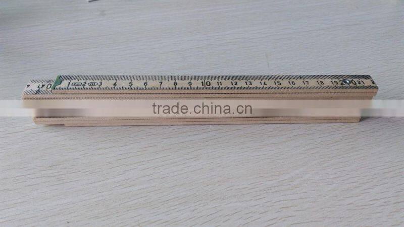 2 Meter 10 Folds German or Swedish Type Birch Wooden Folding Ruler