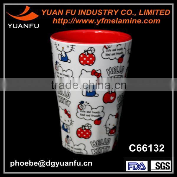 2014 cute design melamine kid dinner set