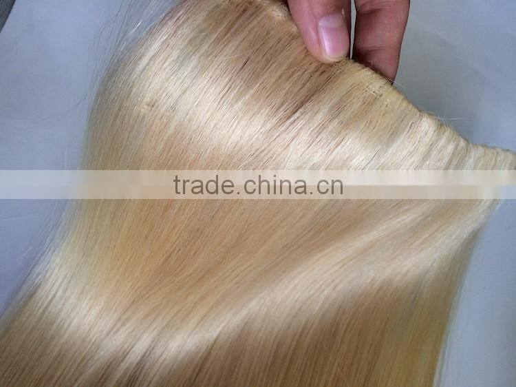 indian remy virgin hair half wig clip in hair extensions