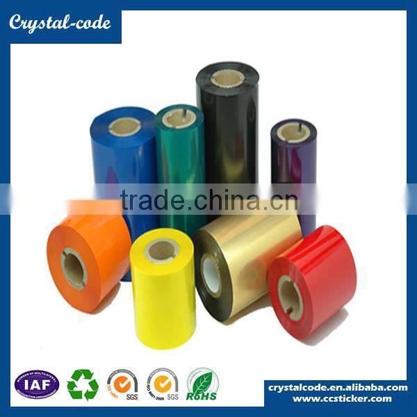 30mm thermal transfer polyurethane dome 40k shower ribbon resin base ribbon