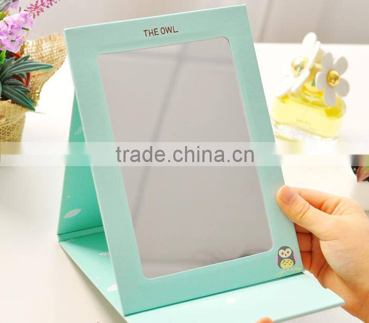 PU Foldabled Standing Desk Makeup Mirror Luxury Gift Anniversary Gift