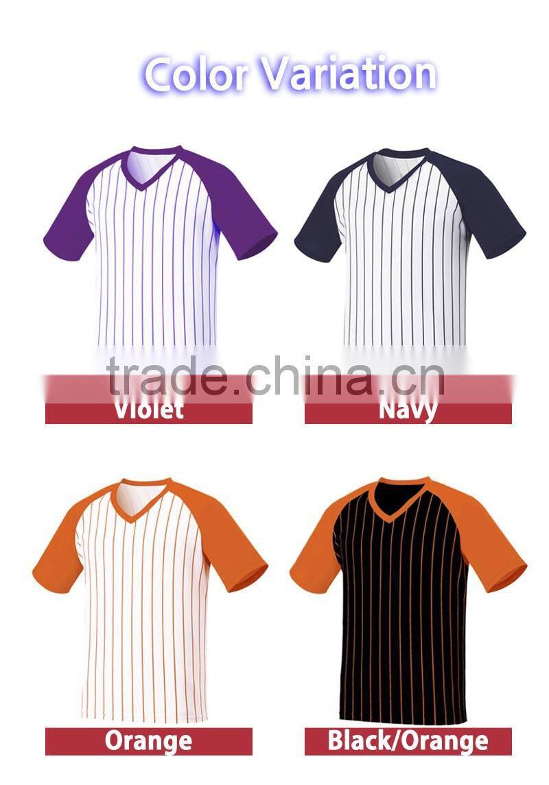 Stan Caleb 2016 mens v neck baseball striped raglan t shirt team sports tee tops