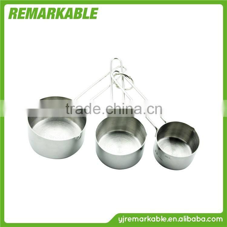 YangJiang Factory supply 4 PCS Custom Cheap Stainless Steel measuring cups For Sale