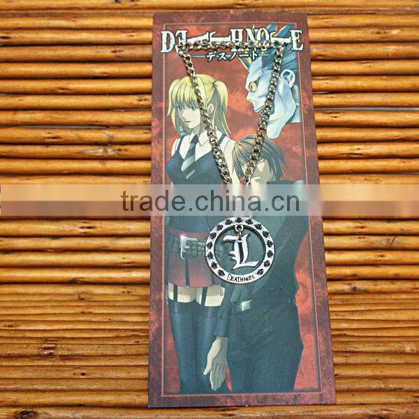Cosplay Death Note Unisex L Shape Necklace Pendant Punk Style