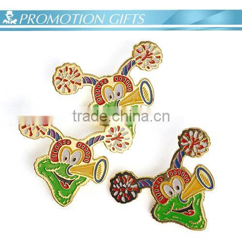 personalized colorful painted clown metal badge for gifts