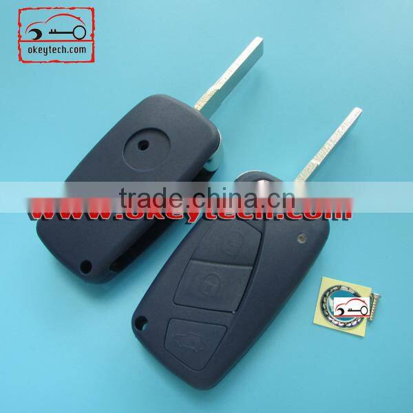Best price car key shell Fiat key cover 3 button remote key shell for shell key fiat 500 key for fiat key shell