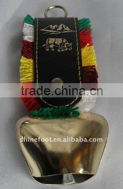 1.8inch metal cowbell A2-140 in many colors with design lanyard for dogs as noisemaker (E120)