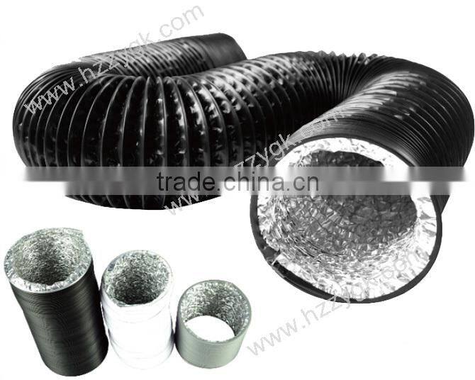 4/5/6/8/10/12 inch Insulated Aluminum Foil Flexible Air Ducting / Air Conditioner Duct Tube