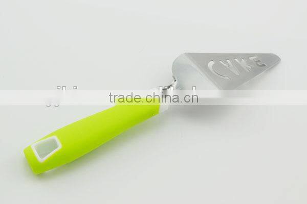 The latest design letters cake shovel with sawtooth stainless steel