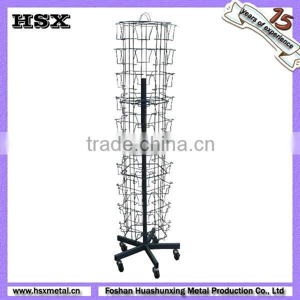 metal rotating magazine rack HSX-S1149