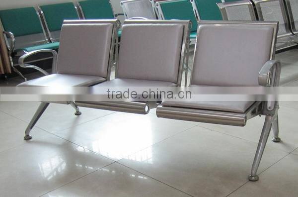 3 Seater stainless steel public auditorium chair