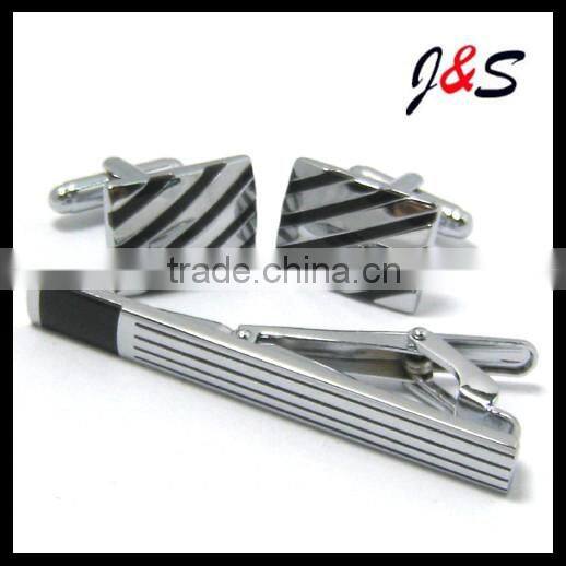 FASHION cufflinks and tie PIN set engraved