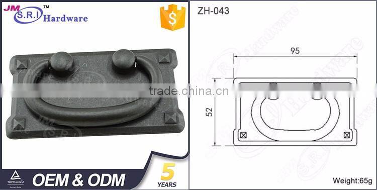 Classical style rectangle zinc alloy bedroom furniture pull handle