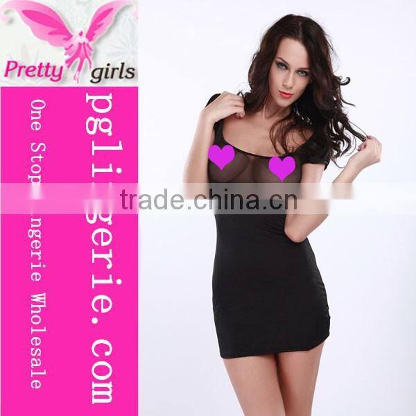 sexy transparent nighty babydoll lingerie dress for women