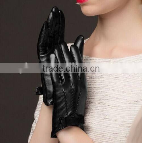 Fancy Black Sexy Leather Gloves Hot Sale Sexy Leather Gloves