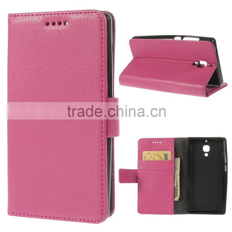 Magnetic Litchi Grain Wallet Leather Flip Case for Xiaomi Red Rice Hongmi / Hongmi 1S