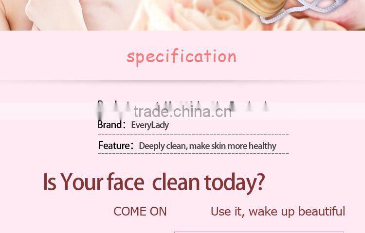 New design portable wooden handle facial cleansing brush