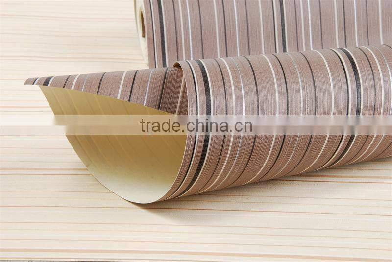 Chinese project stripe vinyl wallcovering