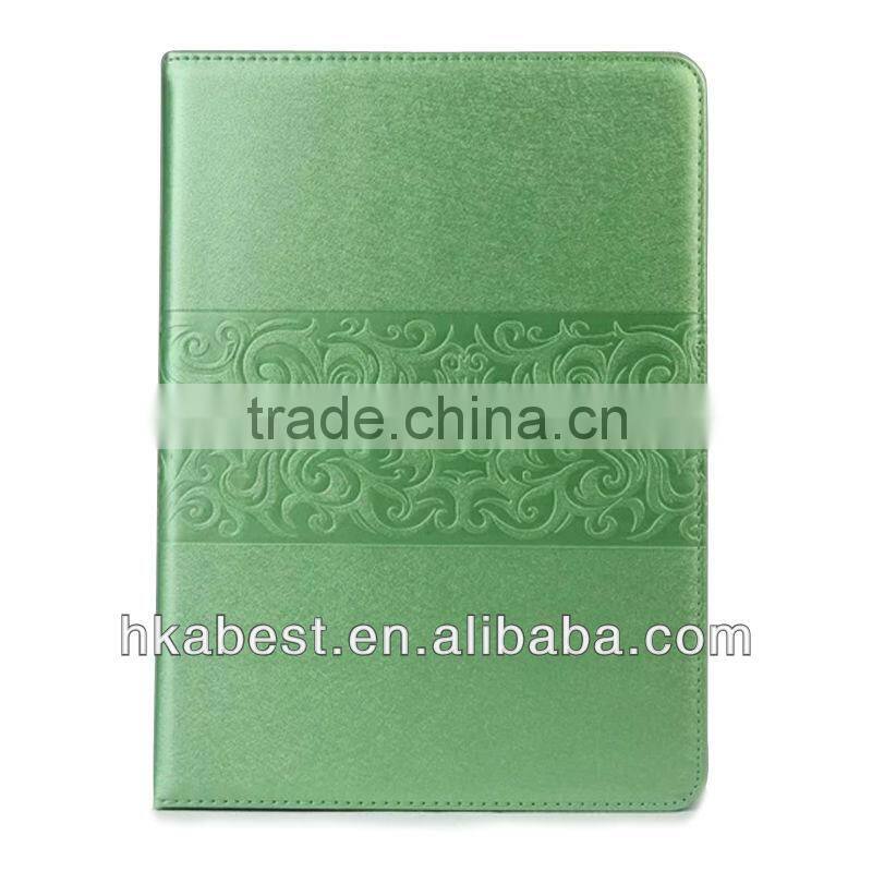 Flower design pu leather case for ipad air,leather case for 9.7 inch tablet pc