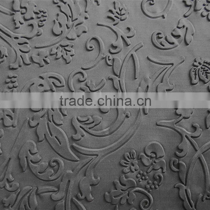 NEW ARRIVAL 100% polyester three dimensional embossed curtain fabric