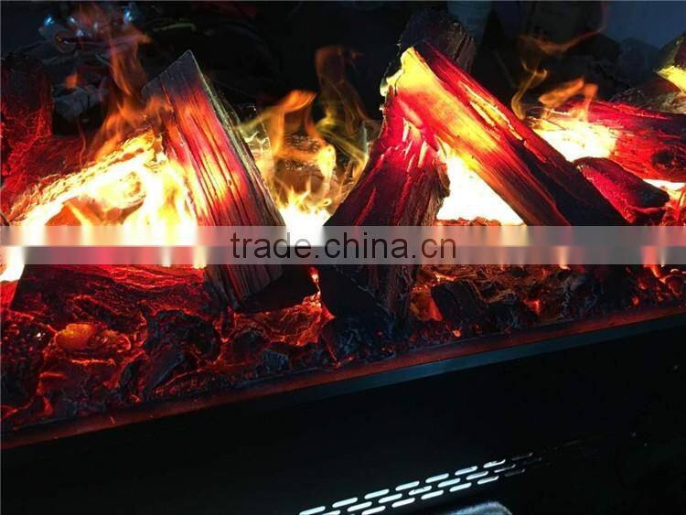 3D flame no cast iron square round 220v electric fireplace