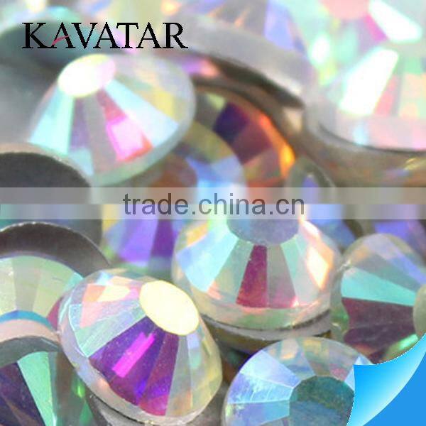 Champagne color bling nail art rhinestone