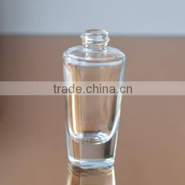 Transparent nail polish glass bottle