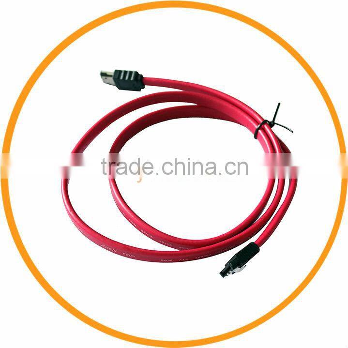 1M Serial ATA SATA to eSATA External Shielded Data Cable Dark Red from dailyetech