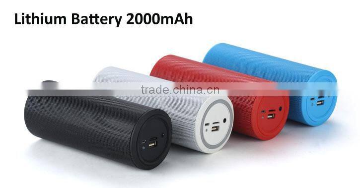 7W outdoor portable bluetooth speaker with big sound and hook