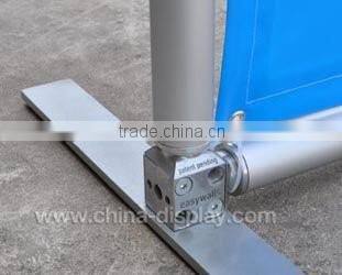 Outdoor waterproof free standing banner stand with durable hardware