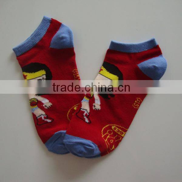 GSW-116 Bulk custom fancy cartoon jacquard no show make your own socks