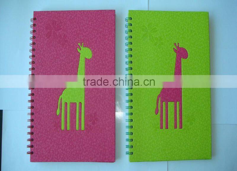 Die Cut Cover Paper Notebook/2016 Promotional notepad