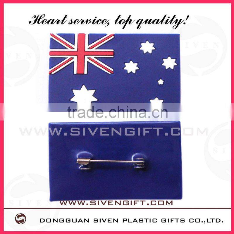 customized cute soft pvc badge for promotional