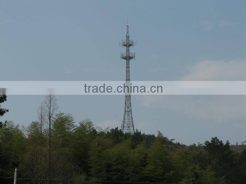 4 legged square telecom lattice angular tower