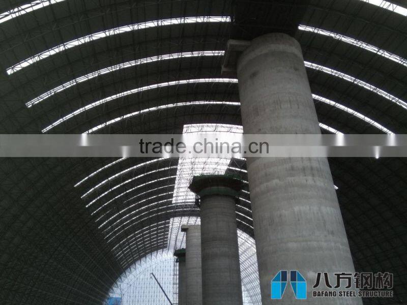Space Frame Coal Storage Shed by Steel Roof Covering from China Supplier