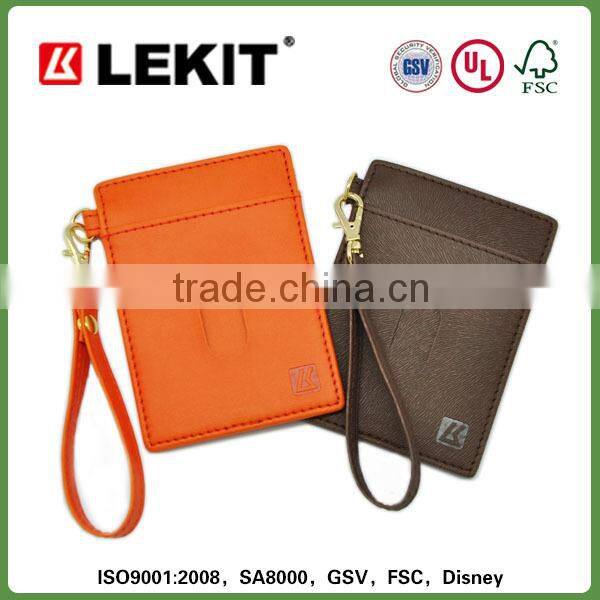 school student id card holder with clasp