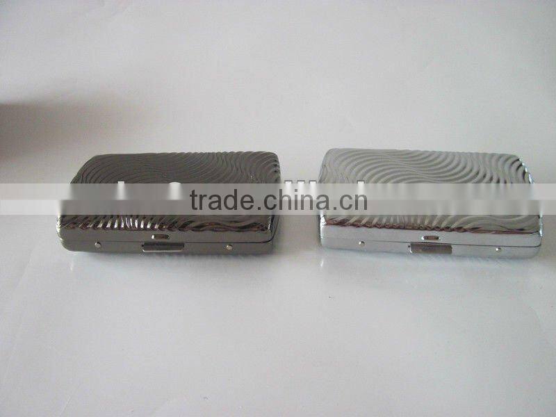 Metal cigarette case. By plated and embossing.
