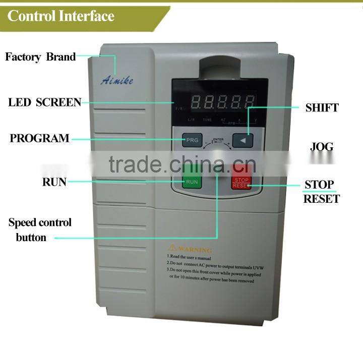 Popular!Ce Certified! Triple Output Type 380v ac variable frequency drive for	Domestic Pumps 50 Hz