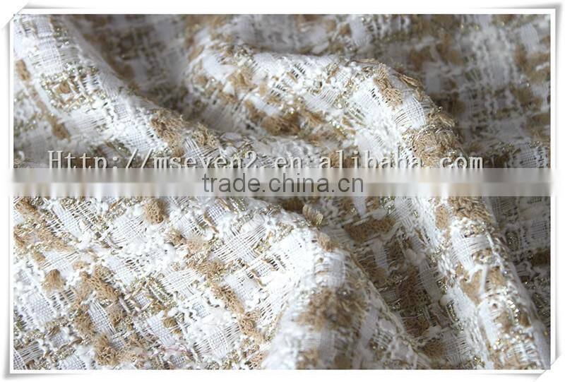 Wholesale Polyester wool tweed sherwani fabric for winter garment