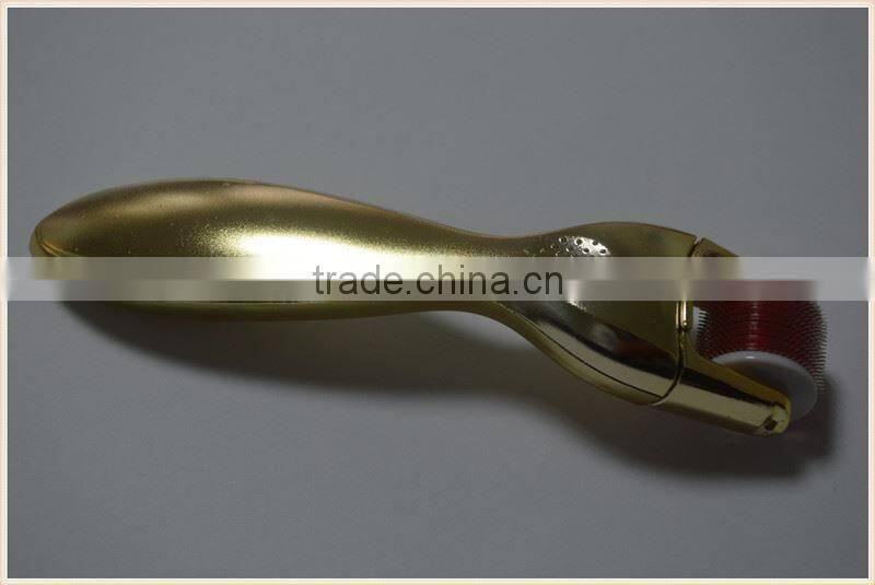 Factory Direct Wholesale Golden/Silver Handle 600 Needles Derma Roller