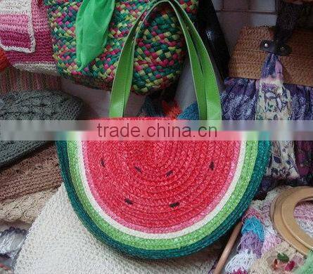 summer pupolar straw bag/beach bag