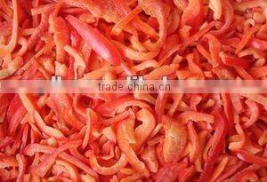iqf frozen red pepper slices