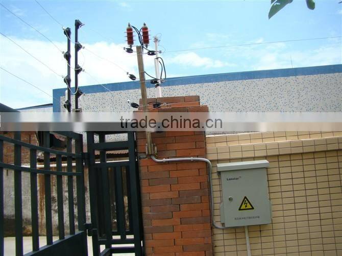 Aluminium alloy terminal post for electric fence, power coated aluminum fence post for top wall fencing